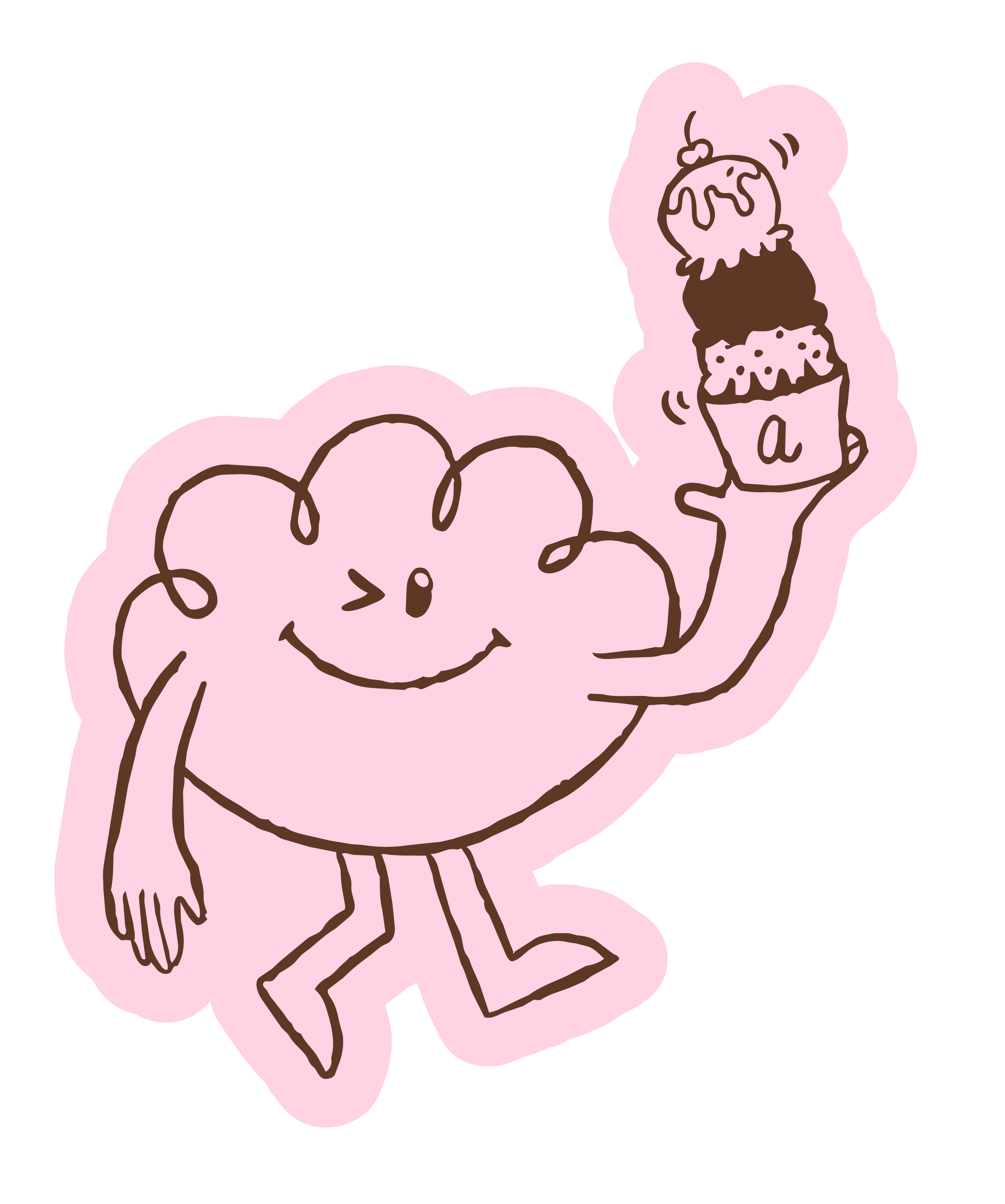 Ameeco's fluffy cloud mascot